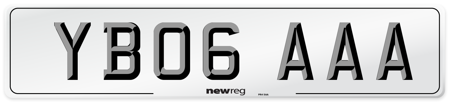 YB06 AAA Number Plate from New Reg